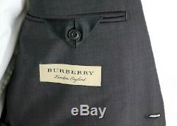 NWT $1895 BURBERRY LONDON Soho 60 Chestnut Brown Wool Mohair Slim-Fit Suit 38 R
