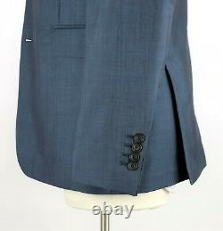 NWT $1990 BURBERRY LONDON Wool Mohair Suit 44 R fit 42 Soho 60 Petrol Blue 54 EU