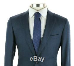NWT $1995 BURBERRY LONDON'Soho 62' Petrol Blue Melange Wool Slim-Fit Suit 40 R