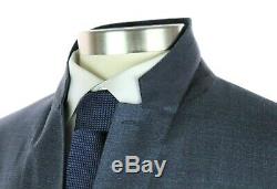 NWT $1995 BURBERRY LONDON Stirling Travel Steel Blue Wool Slim-Fit Suit 42 R