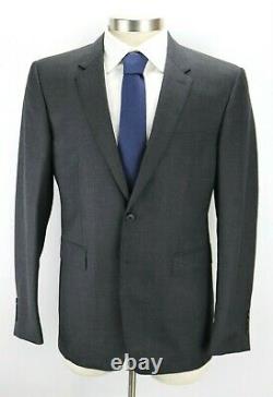 NWT $1995 BURBERRY LONDON Wool Suit 40 L (50 EU) Charcoal Millbank Slim Fit