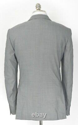 NWT $1995 CORNELIANI Gray Nailhead Wool Slim Fit 2 Btn Suit 42 L (EU 52) Drop 7