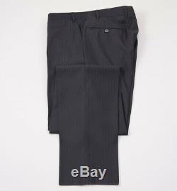 NWT $2095 CANALI 1934 Darker Gray Woven Stripe Slim-Fit Wool Suit 42 R (Eu 52)