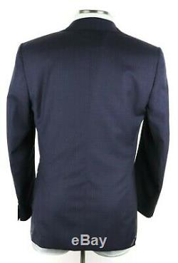 NWT $2195 CANALI 1934 Dark Blue Year Round Wool Suit Slim-Fit 42 R (52 EU)