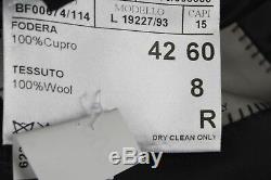 NWT $2195 CANALI 1934 Grey Plaid All-Season Wool 2Btn Suit 60 50R Fits Slim 48R