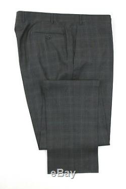 NWT $2195 CANALI 1934 Grey Plaid All-Season Wool 2Btn Suit 60 50R Fits Slim 48R