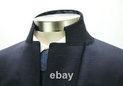 NWT $2195 CANALI 1934 Mens Wool Suit 42 R (52 EU) Navy Blue Slim Fit Two Button