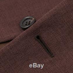 NWT $2195 CANALI 1934 Slim-Fit Woven Cocoa Brown Silk-Linen Suit 42 R (Eu 52)