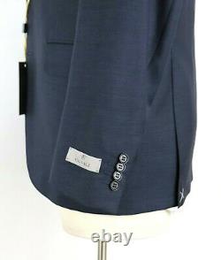NWT $2195 CANALI 1934 Wool Suit 42 R (52 EU) Navy Blue Slim Fit Two Button Mens