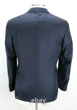 NWT $2195 CANALI 1934 Wool Suit 42 R (52 EU) Navy Blue Slim Fit Two Button Mens