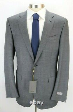 NWT $2195 CANALI 1934 Wool Suit 44 L (54 EU) Grey Melange Slim Fit Two Button