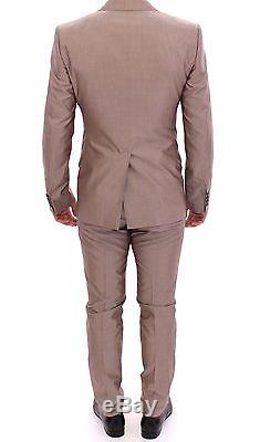NWT $2200 DOLCE&GABBANA Shiny Cotton Silk Blend Slim Fit MARTINI Suit EU52/ US42