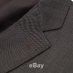 NWT $2295 CANALI Brown Micro Nailhead Patterned Wool Suit Slim 48 R (fits 46 R)