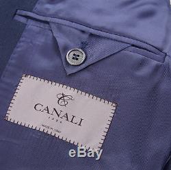 NWT $2395 CANALI 1934 3-Piece Petrol Blue Woven Wool-Mohair Suit Slim-Fit 44 L