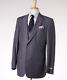 NWT $2395 CANALI 1934 Gray Micro Check Three-Piece Wool Suit 44 L Slim-Fit