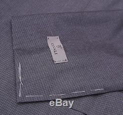 NWT $2395 CANALI 1934 Gray Micro Check Three-Piece Wool Suit 44 L Slim-Fit