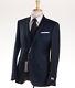 NWT $2395 CANALI 1934 Petrol Blue 3-Piece Wool and Mohair Suit 38 R Slim-Fit