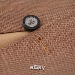 NWT $2395 CANALI 1934 Slim-Fit Caramel Brown Wool-Mohair'Travel' Suit 40 R