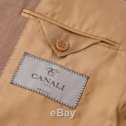 NWT $2395 CANALI 1934 Slim-Fit Caramel Brown Wool-Mohair'Travel' Suit 40 R