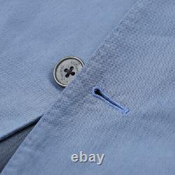 NWT $2495 BELVEST Slim-Fit Sky Blue Lightweight Cotton-Silk Suit 38R (Eu 48)