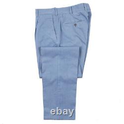 NWT $2495 BELVEST Slim-Fit Sky Blue Lightweight Cotton-Silk Suit 38R (Eu 48)