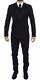 NWT $2600 DOLCE & GABBANA Black Wool Slim Fit 3 Piece Suit Tuxedo EU46/ US36 /S