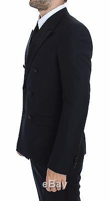NWT $2600 DOLCE & GABBANA Black Wool Slim Fit 3 Piece Suit Tuxedo EU46/ US36 /S