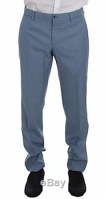 NWT $2600 DOLCE & GABBANA Blue Wool Silk Slim Fit 3 Piece Suit EU48 /US38 / M