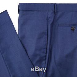 NWT $2750 GUCCI Slim-Fit'Monaco' Royal Blue Wool Suit 40 R (Eu 50)