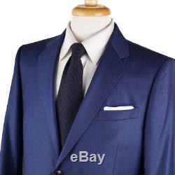 NWT $2750 GUCCI Solid Blue Slim-Fit'Monaco' Wool Suit US 48 R (Eu 58)