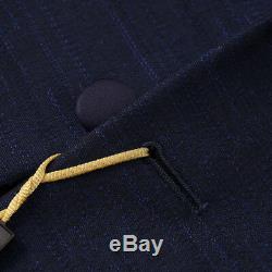 NWT $2895 CANALI 1934 Slim-Fit Blue Wool-Silk Three Piece Tuxedo 36 R Suit