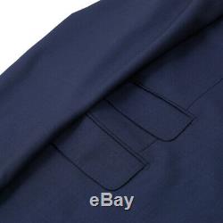 NWT $2980 GUCCI'Signoria' Slim-Fit Blue Subtle Check Wool Suit 46 R (Eu 56)