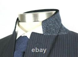 NWT $2995 CANALI 1934 Exclusive Woven Blue Stripe Super 150's Suit Slim Fit 40 R