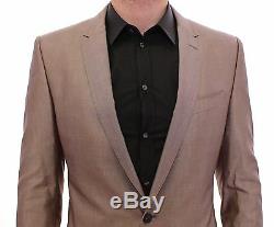 NWT $3500 DOLCE & GABBANA Beige Slim Fit Cotton Silk MARTINI Suit EU54 / US44