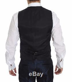 NWT $3800 DOLCE & GABBANA Blue 3 Piece Slim Fit Suit Tuxedo Smoking EU52/US42/XL