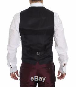 NWT $4000 DOLCE & GABBANA Bordeaux Silk Wool 4 Piece Slim Fit Suit EU46 /US36 /S