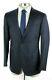 NWT $4150 ISAIA Solid Dark Blue Super 120's Wool Suit Slim-Fit 40 R (50 EU)