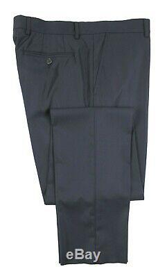 NWT $4295 BRUNELLO CUCINELLI Navy Blue Twill Wool Suit Slim Fit 44 R (54 Eu)