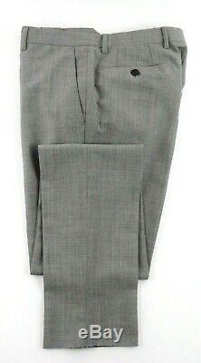 NWT Burberry London Stirling Lt. Grey Wool Mohair Flat Front Suit Slim Fit 40 R
