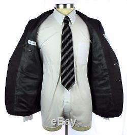 NWT CALVIN KLEIN Grey/Brown Wool X Slim Fit 2Btn Flat Front Suit 38 38R $650
