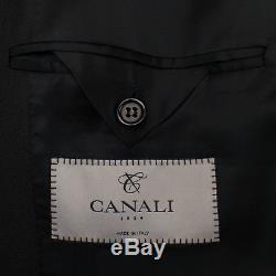 NWT CANALI 1934 Black Wool 2 Button Slim/Trim Fit Suit Size 54/44 R $1695