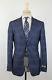 NWT CANALI 1934 Blue Plaid Wool 2 Button Slim Fit Suit Size 48/38 R $1995