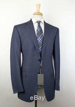 NWT CANALI 1934 Blue Wool 2 Button Slim/Trim Fit Suit Drop 7 Size 52/42 L $2095