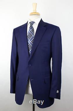 NWT CANALI 1934 Blue Wool 2 Button Slim/Trim Fit Suit Size 54/44 R Drop 7 $1795