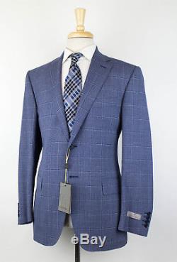 NWT CANALI 1934 Blue Wool Slim/Trim Fit 2 Button Suit Size 50/40 R Drop 7 $1750