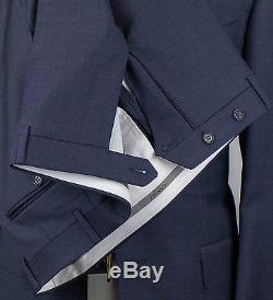 NWT CANALI 1934 Glaucous Blue Wool 2 Button Slim Fit Suit Size 54/44 R $1895