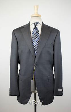 NWT CANALI 1934 Gray Birdseye Wool 2 Button Slim Fit Suit Size 56/46 R $1995