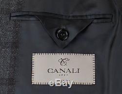 NWT CANALI 1934 Gray Windowpane Wool 2 Button Slim Fit Suit Size 50/40 L $1895