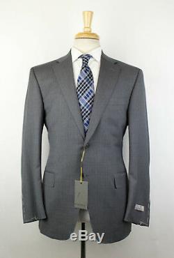 NWT CANALI 1934 Gray Wool 2 Button Slim/Trim Fit Suit Size 50/40 R Drop 7 $1795