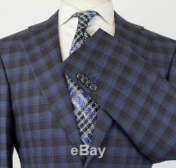 NWT CANALI 1934 Multi-Color Check Wool 2 Button Slim Fit Suit Size 54/44 R $1895